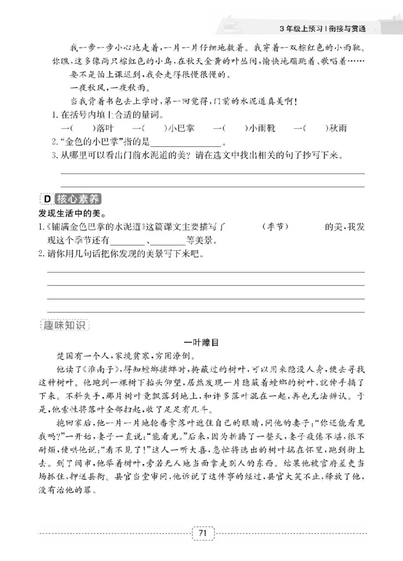 小学语文2升3衔接复习巩固+课时预习_三年级上下册资料_小学三年级学习资料-25年更新版_3-12、寒暑假大礼包_暑假
