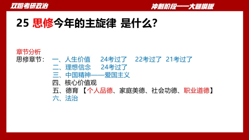 大题模板37思修_2026考公资料_（49）政治理论合集_政治理论合集_2025考研政治_14.双姐_07.大题模板训练_讲义