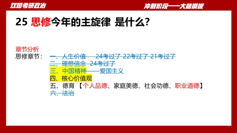 大题模板37思修_2026考公资料_（49）政治理论合集_政治理论合集_2025考研政治_14.双姐_07.大题模板训练_讲义