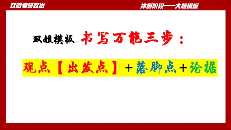 大题模板37思修_2026考公资料_（49）政治理论合集_政治理论合集_2025考研政治_14.双姐_07.大题模板训练_讲义