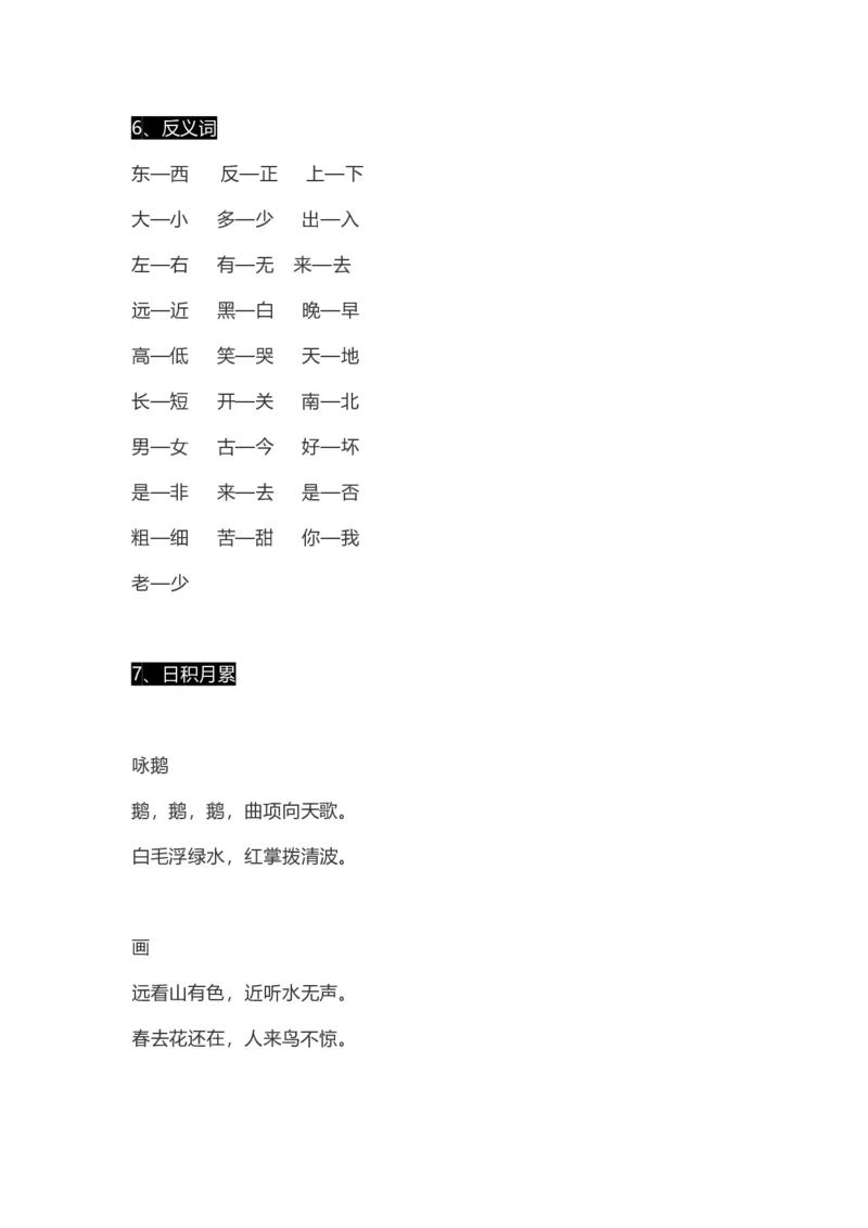 小学一年级上册语文-语文生字组词、读读说说、拼音学习资料_一年级上下册资料_小学一年级学习资料-25年更新版_1-01、小学一年级语文上册_01、知识汇总