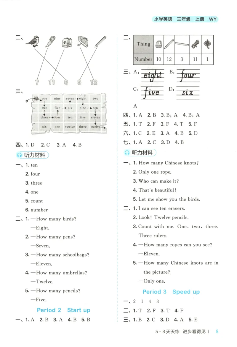 三年级英语上册外研版三起点25秋《53天天练》答案_25秋小学语数英习题试卷_英语_外研版_3-6年级英语上册外研版三起点25秋《53天天练》_三年级英语上册外研版三起点25秋《53天天练》
