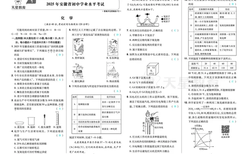 2026《中考化学45套》安徽_2026《中考》数学、英语、物理+化学安徽、河北、河南、山西、辽宁、湖北_2026《中考化学45套》_答案版