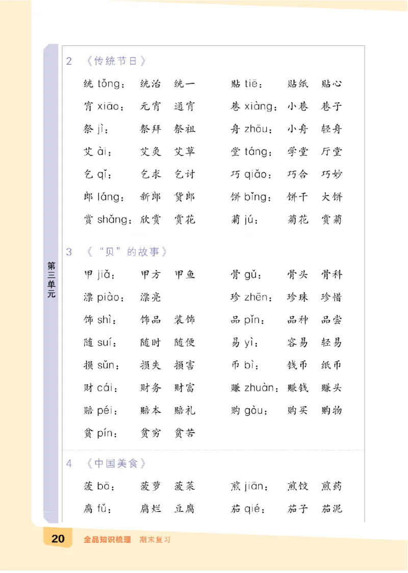 二（下）语文：全品知识梳理（期末复习版）24春版_二年级上下册资料_小学二年级学习资料-25年更新版_2-02、小学二年级语文下册_2-2-2、练习题、作业、试题、试卷_专项练习