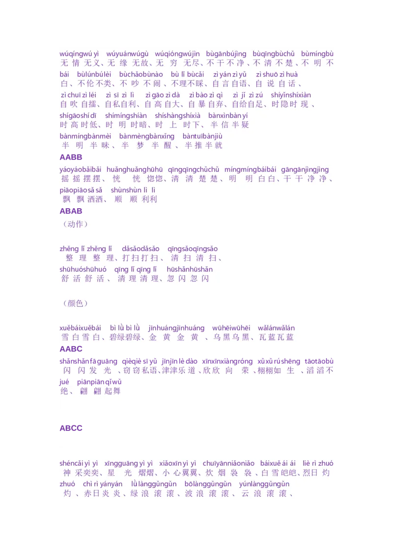 小学语文词语分类大全(带拼音)(小学二年级上册专用)_二年级上下册资料_小学二年级学习资料-25年更新版_2-01、小学二年级语文上册_2-1-1、复习、知识点、归纳汇总
