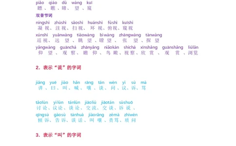 小学语文词语分类大全(带拼音)(小学二年级上册专用)_二年级上下册资料_小学二年级学习资料-25年更新版_2-01、小学二年级语文上册_2-1-1、复习、知识点、归纳汇总