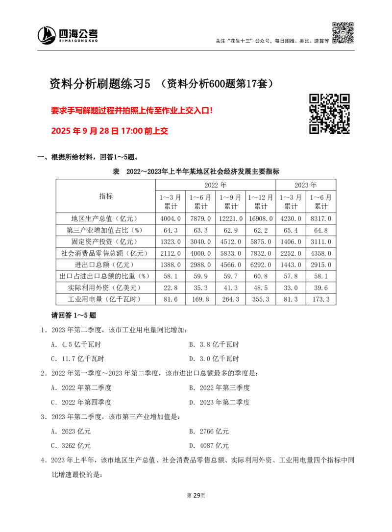 四海资料分析600题刷题精讲全勤全返1-10次作业需上交_2026考公资料_（01）花生十三_01系统班（2026版）花生十三旗舰班（行测+申论）_资料分析_刷题2026资料分析600题_讲义