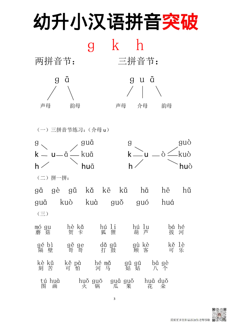 拼音突破_一年级上下册资料_一年级上册小红书同款资料_一年级上册资料
