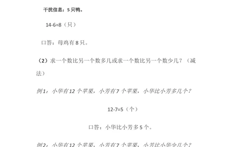 数学1下知识要点_一年级上下册资料_小学一年级学习资料-25年更新版_1-04、小学一年级数学下册_1-4-1、复习、知识点、归纳汇总_通用