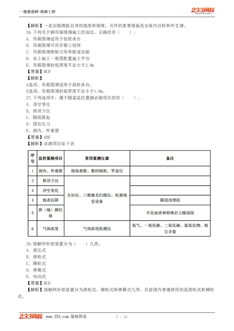1-2_2026年一级建造师_2026年一建铁路_2025年一建铁路SVIP_03-习题精析✿实战特训✿模考通关_08-铁路《模考金题班》王硕男233