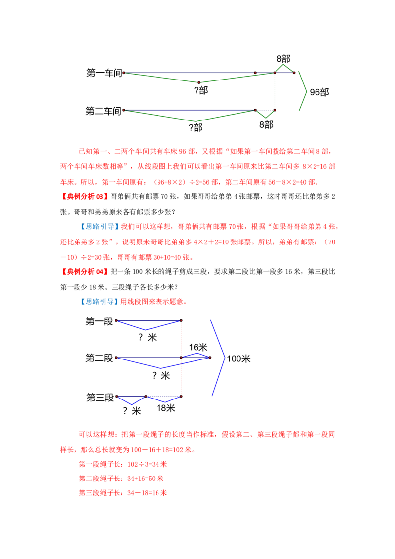 专题16和差问题（解析）_小学数学思维训练电子版举一反三奥数逻辑拓展专项图解强化_三年级_（培优提升讲义）2022-2023学年三年级数学思维拓展举一反三精编讲义（通用版）(25)份