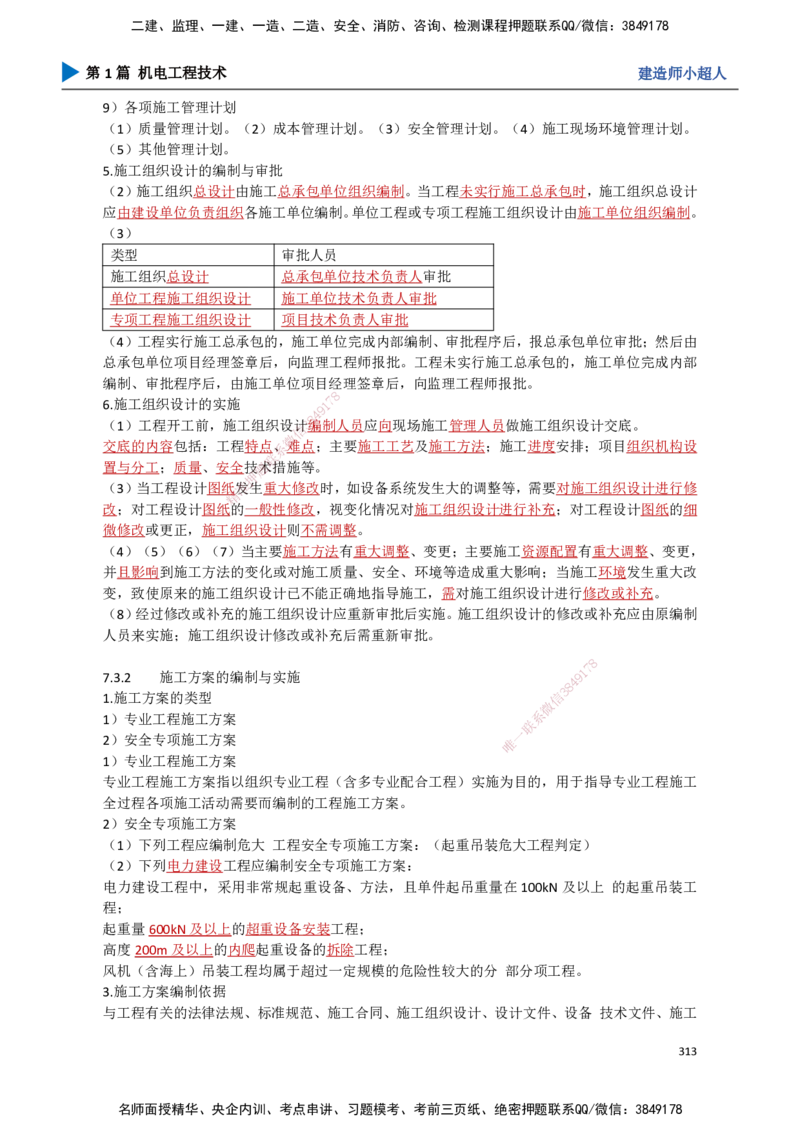 28.施工组织设计_2026年一级建造师_2026年一建机电_2025年一建机电SVIP_02-基础精讲✿高端面授✿深度强化_21-机电《3D精讲班》小超人SMR推荐_讲义