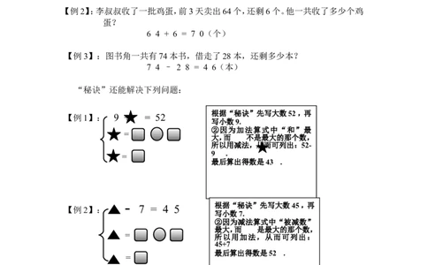 小学一年级下册人教版-知识点总结第四、六单元100以内的加法和减法（一）（二）_一年级上下册资料_小学一年级学习资料-25年更新版_1-04、小学一年级数学下册_人教版