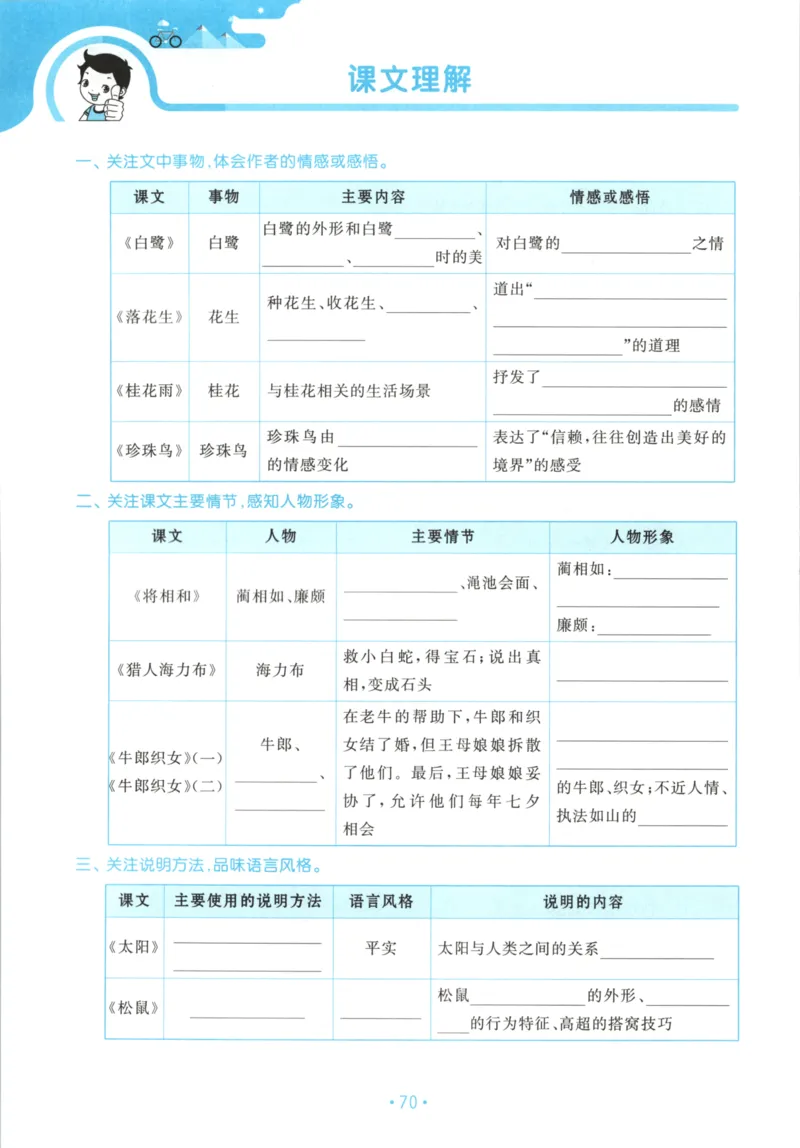 五年级语文上册人教版25秋《53单元归类复习》_25秋小学语数英习题试卷_语文_53单元归类复习完整版语文25年上册