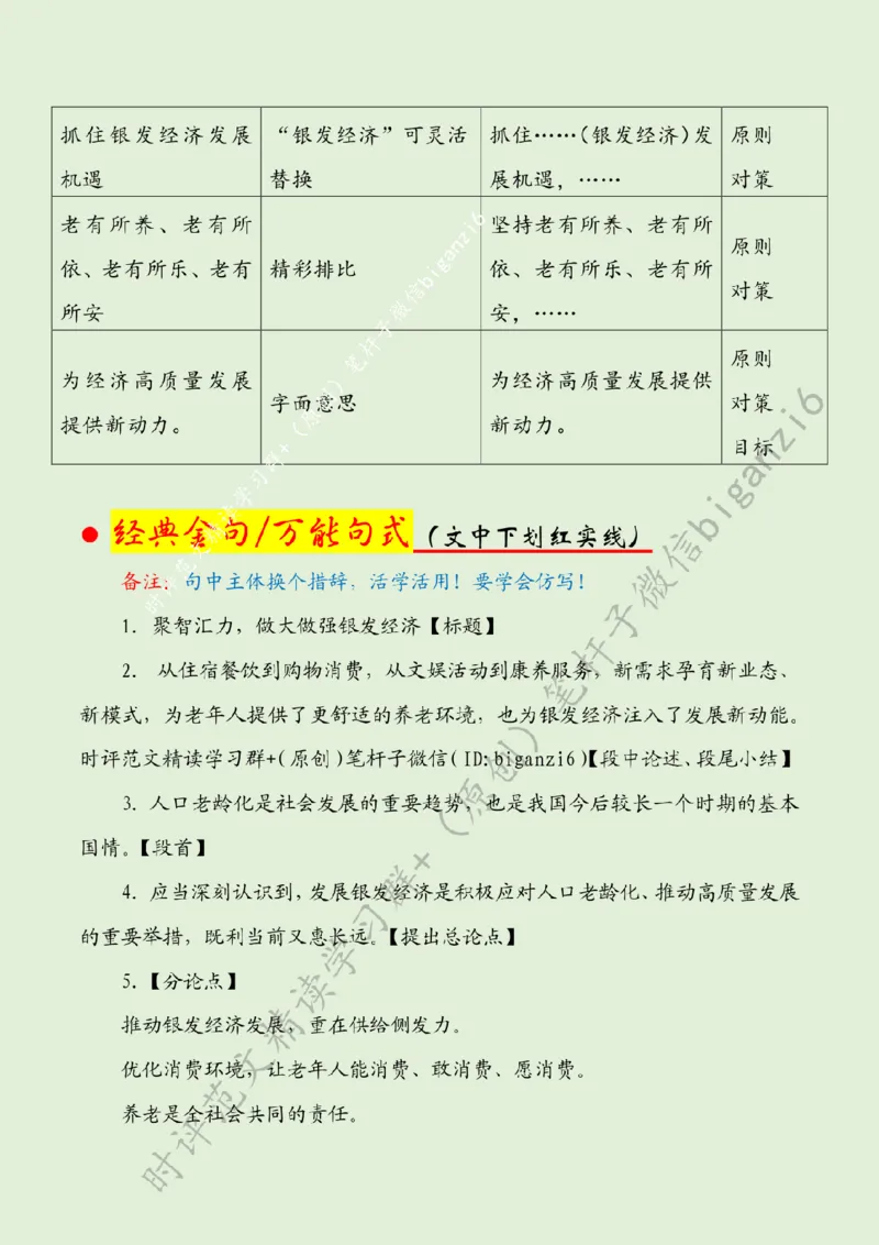 0124---标注绿-聚智汇力，做大做强银发经济_2026考公资料_（57）申论材料_00、笔杆子晨读材料_2024笔杆子晨读_笔杆子1月时政