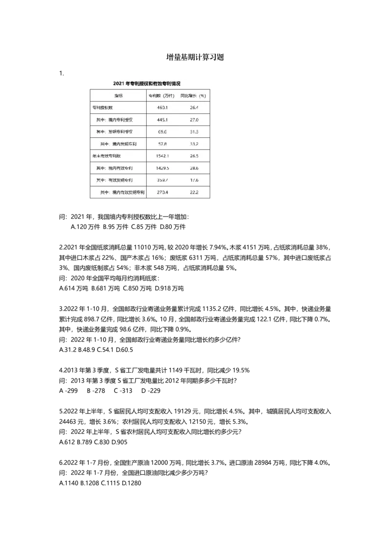 增量基期计算习题一_2026考公资料_（12）小p公考_2025合集_行测小p公考（P神）公众号：上岸总站_资料分析_讲义_7.27资料分析第一讲-计算方式