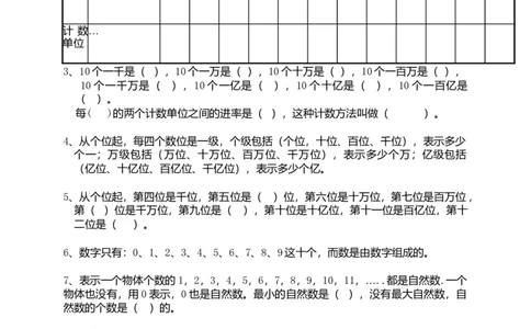 人教版四年级上册基本数学概念题_小学数学母题大全一二三四五六年级上下册一题多解题母题解_练习题大全_赠送-4年级复习应用题资料