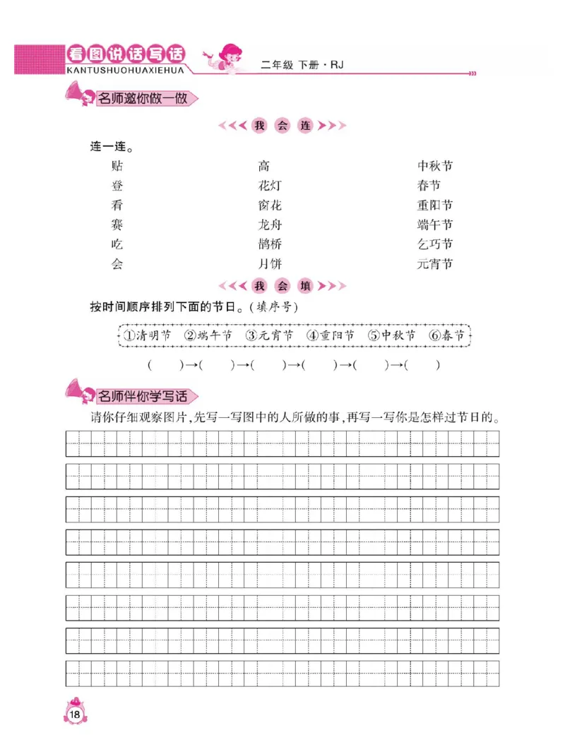 小学语文二年级下册看图说话写话同步作文_二年级上下册资料_小学二年级学习资料-25年更新版_2-02、小学二年级语文下册_2-2-2、练习题、作业、试题、试卷_专项练习_看图写话作文类