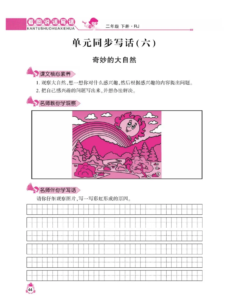 小学语文二年级下册看图说话写话同步作文_二年级上下册资料_小学二年级学习资料-25年更新版_2-02、小学二年级语文下册_2-2-2、练习题、作业、试题、试卷_专项练习_看图写话作文类