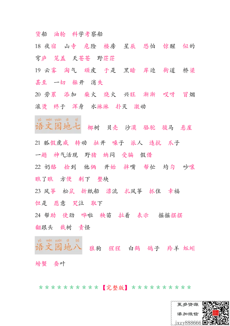 人教小学语文2上识字表组词知识点（精编版）_小学语文一至六年级上下册电子版PDF单元知识点考试重点难点解析_知识点归纳总结人教小学语文2上