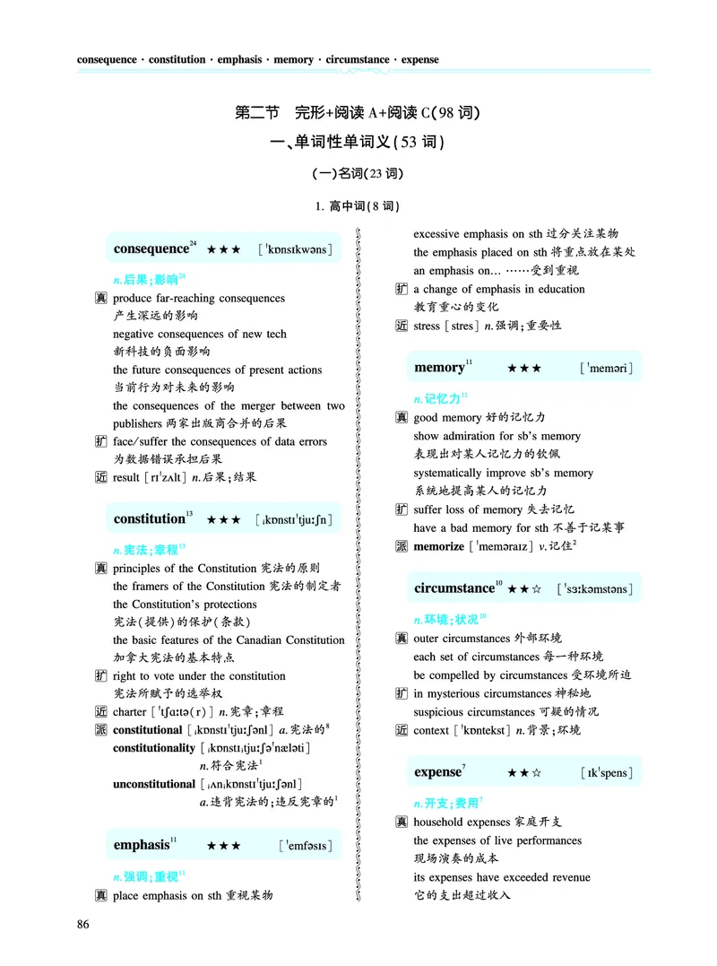 第二章以完形填空为中心（386词）_考研英语真题_考研英语（一）历年真题_单词资料_英语一黄皮书词汇电子版（题型精简版）