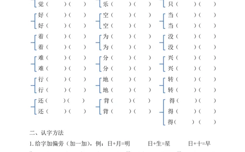 一升二年级上册语文暑假作业（16页）(1)_二年级上下册资料_小学二年级学习资料-25年更新版_2-11、寒、暑假大礼包_暑假大礼包