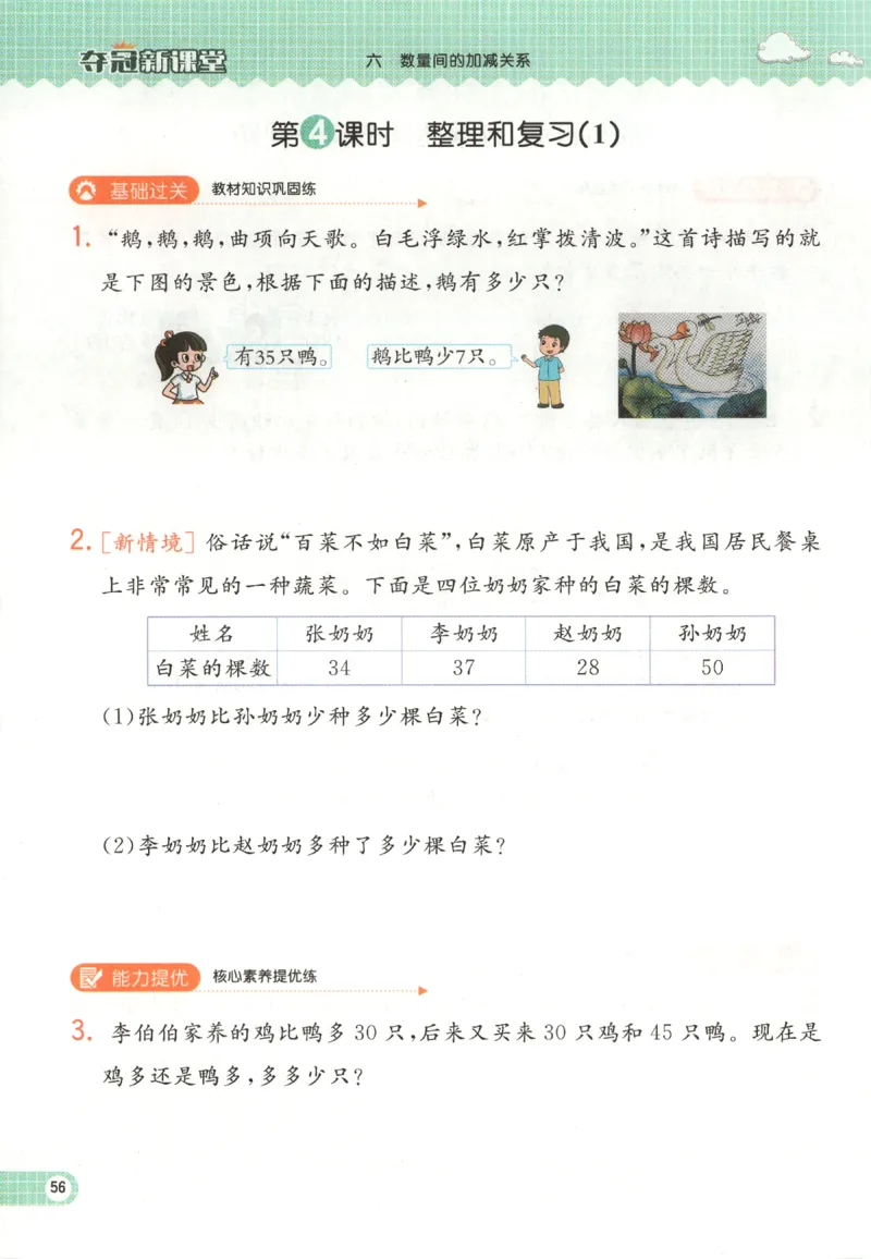 夺冠新课堂.随堂练测.数学一年级.下_一年级上下册资料_53黄冈多个品牌系列资料_数学