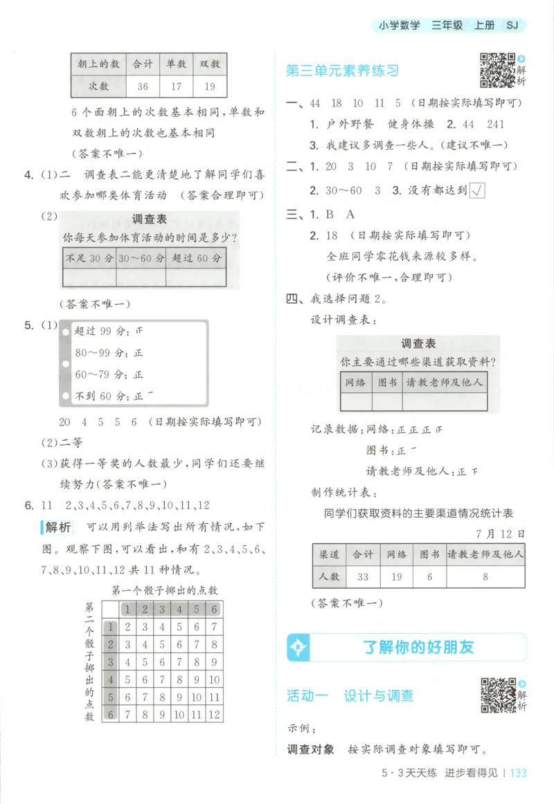 三年级数学上册苏教版25秋《53天天练》答案_25秋小学语数英习题试卷_数学_苏教版_1-6年级数学上册苏教版25秋《53天天练》_三年级数学上册苏教版25秋《53天天练》