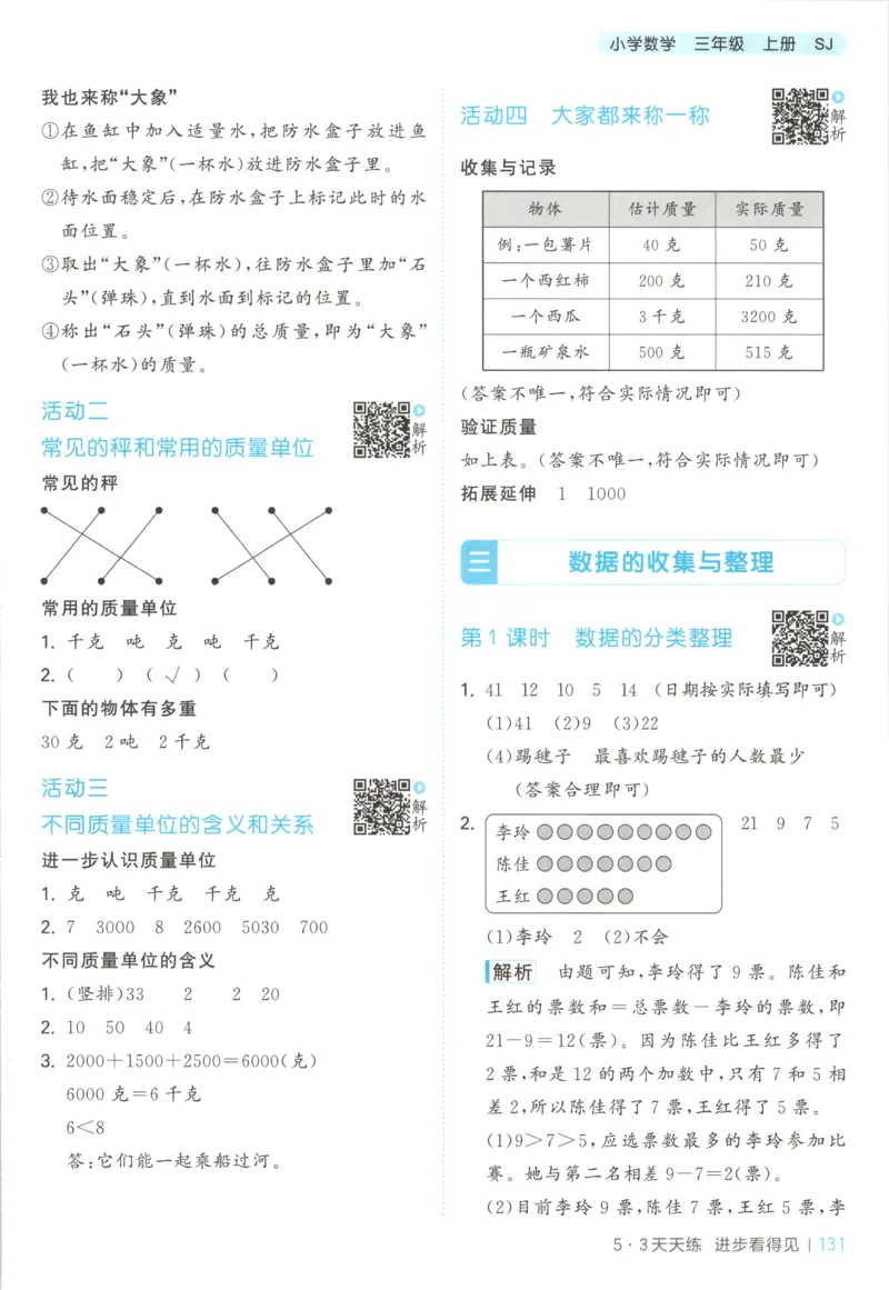 三年级数学上册苏教版25秋《53天天练》答案_25秋小学语数英习题试卷_数学_苏教版_1-6年级数学上册苏教版25秋《53天天练》_三年级数学上册苏教版25秋《53天天练》