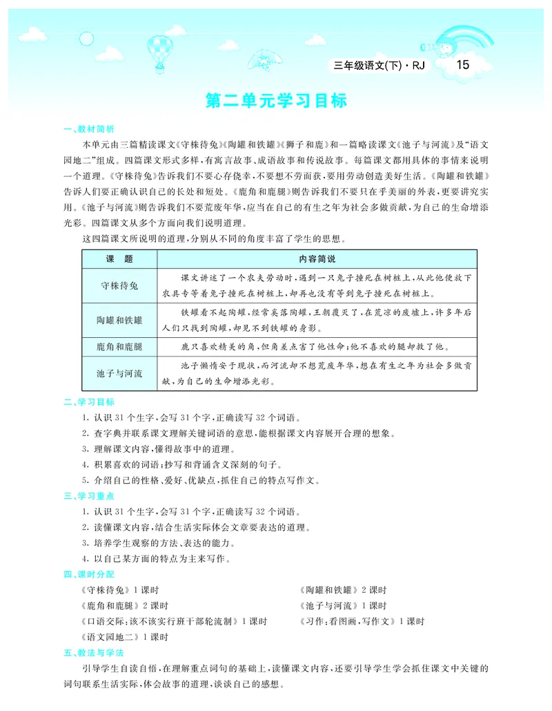 智慧树语文3年级下（RJ）_三年级上下册资料_小学三年级学习资料-25年更新版_3-02、小学三年级语文下册_3-2-3、课件、讲义、教案