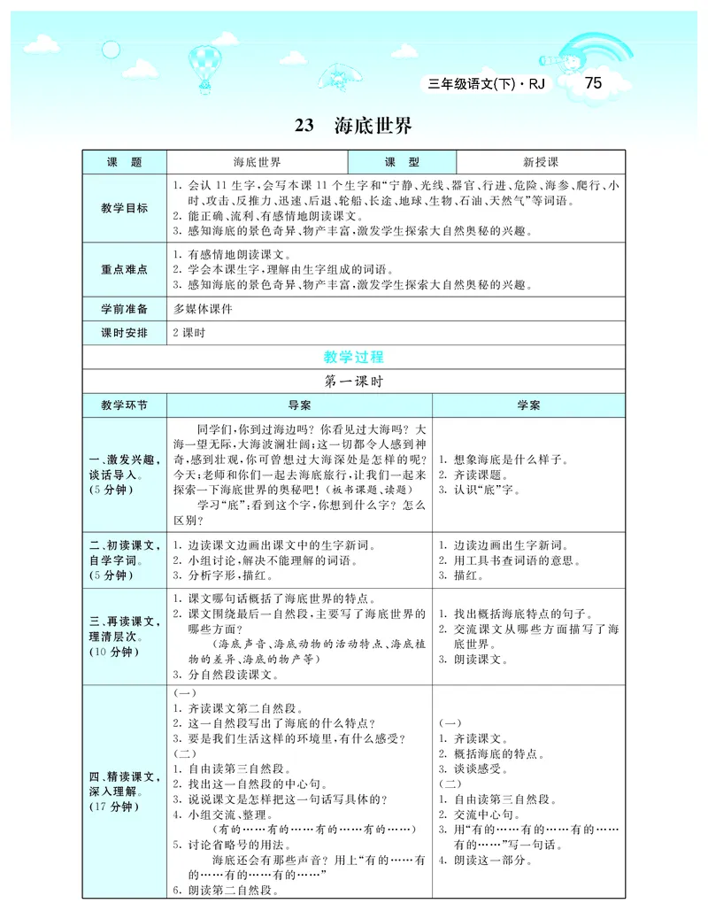 智慧树语文3年级下（RJ）_三年级上下册资料_小学三年级学习资料-25年更新版_3-02、小学三年级语文下册_3-2-3、课件、讲义、教案