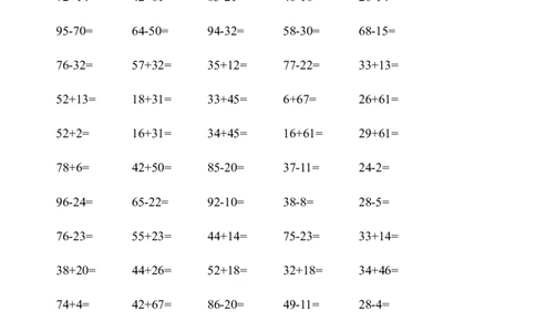 小学一年级数学口算题大全(1000多道)_一年级上下册资料_小学一年级学习资料-25年更新版_1-03、小学一年级数学上册_通用_知识点_口算加减计算复习资料