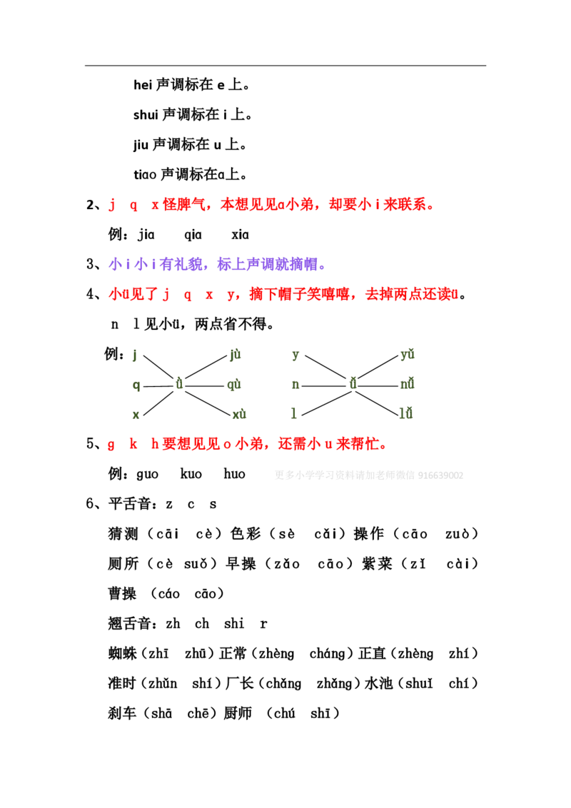 小学一年级上册语文资料-汉语拼音表格版_一年级上下册资料_小学一年级学习资料-25年更新版_1-01、小学一年级语文上册_01、知识汇总
