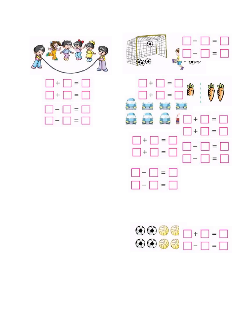 小学数学1年级看图、画图、作图综合训练_一年级上下册资料_小学一年级学习资料-25年更新版_1-03、小学一年级数学上册_通用_精品专项练习（通用版）