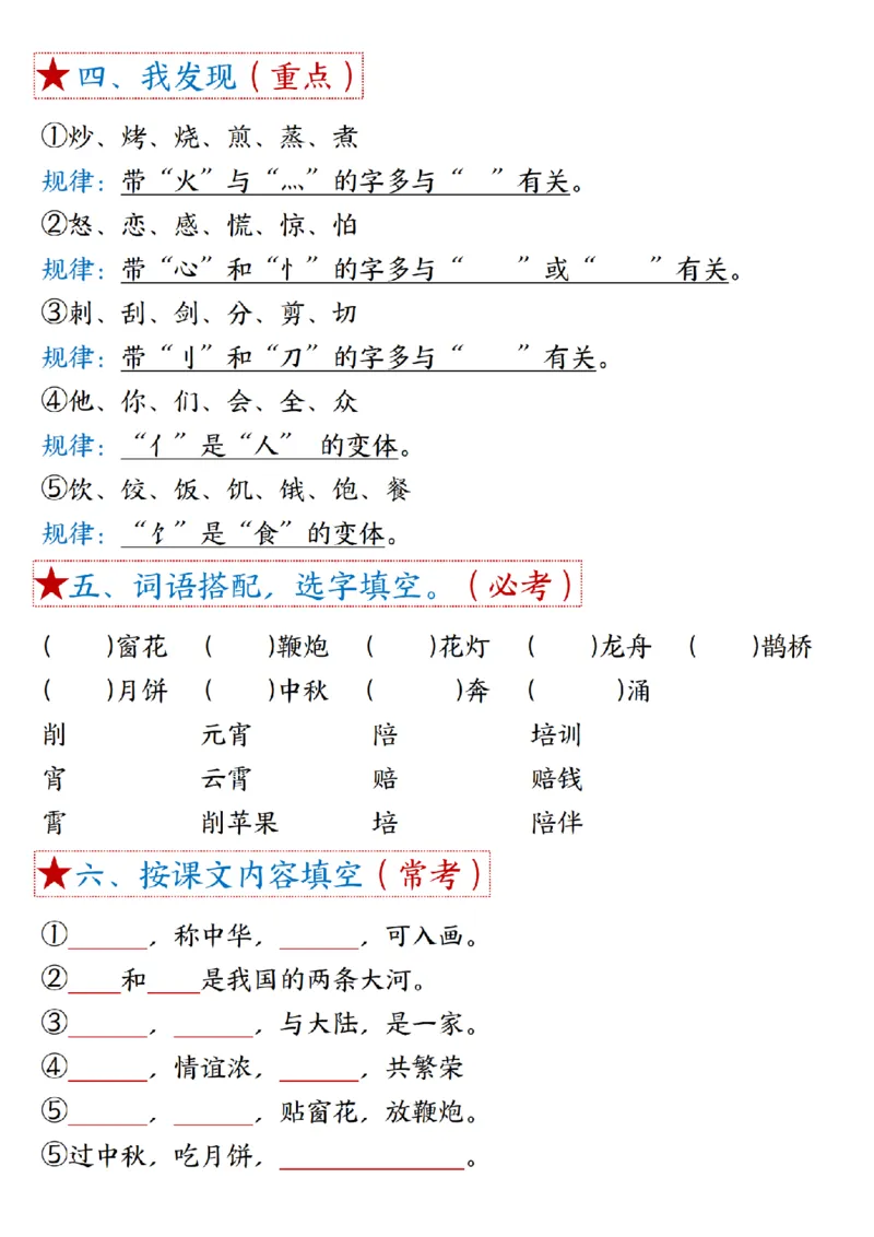 二（下）语文1一8单元8个必背考点汇总_二年级上下册资料_小学二年级学习资料-25年更新版_2-02、小学二年级语文下册_2-2-1、复习、知识点、归纳汇总_精品知识汇总