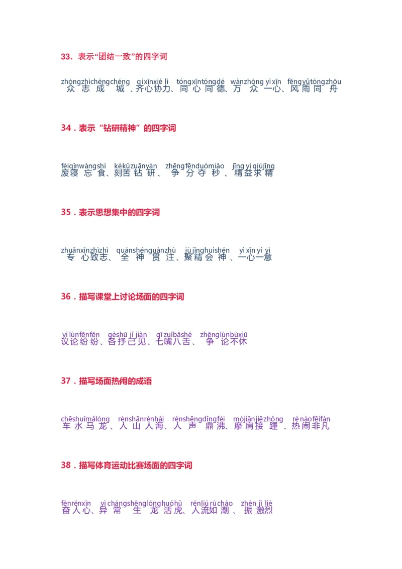 小学语文词语分类大全带拼音小学一年级下册_一年级上下册资料_小学一年级学习资料-25年更新版_1-02、小学一年级语文下册_3-6-2-1、复习、知识点、归纳汇总_部编（人教）版