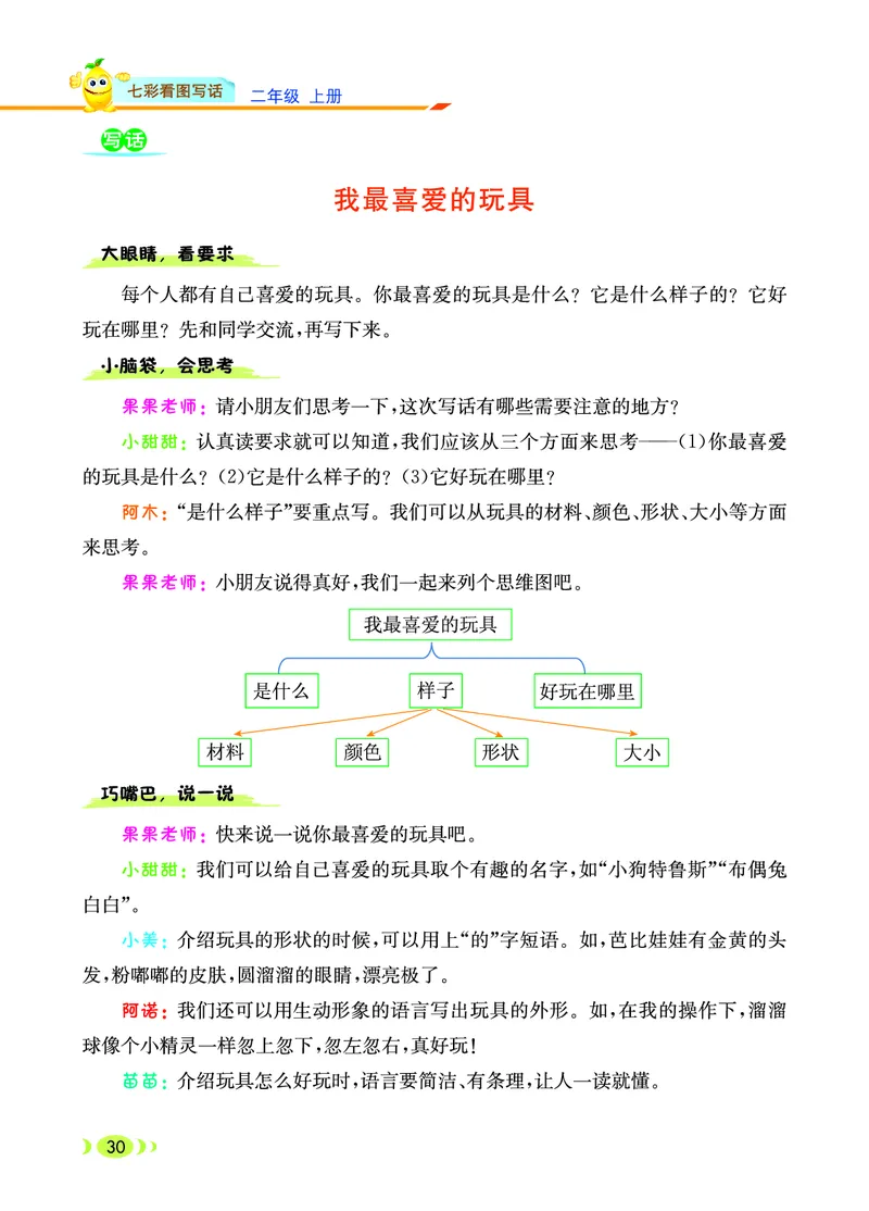 二（上）语文：看图写话_二年级上下册资料_小学二年级学习资料-25年更新版_2-01、小学二年级语文上册_2-1-2、练习题、作业、试题、试卷_专项练习_语文二（上）看图写话专项练习