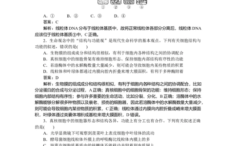 专练10_2025高中教辅（后续还会更新新习题试卷）_2025高中全科《微专题&middot;小练习》_2025高中全科《微专题小练习》_2025版&middot;微专题小练习&middot;生物学&middot;