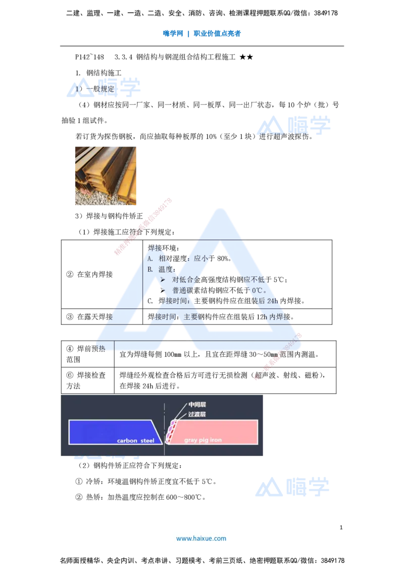 28.2025李昌春-名师精讲通关-第三章（28）钢结构与钢混组合结构工程施工_2026年一级建造师_2026年一建公路_2025年一建公路SVIP_02-基础精讲✿高端面授✿深度强化_讲义