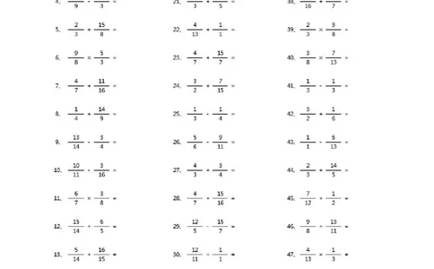 分数加减乘除混合第1-20篇（高级）_小学数学口算竖式脱式计算应用题一二三四五六年级上下册电_小学数学口算题库电子版（1-6）_小学数学口算五年级_口算题适合5年级