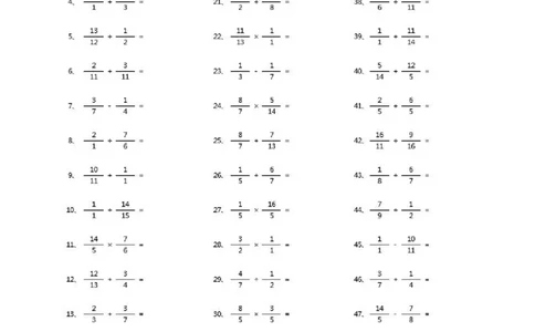 分数加减乘除混合第1-20篇（高级）_小学数学口算竖式脱式计算应用题一二三四五六年级上下册电_小学数学口算题库电子版（1-6）_小学数学口算五年级_口算题适合5年级