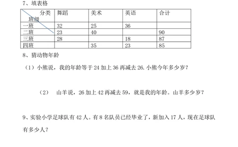 新北师大版小学二年级数学(上册)单元测试题[全套]_二年级上下册资料_二年级语数英上下册学习资料_3-7-3、小学二年级数学上册_北师大版_3、单元测试卷