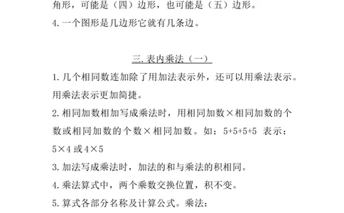 二（上）苏教数学知识点汇总预习_二年级上下册资料_小学二年级学习资料-25年更新版_2-03、小学二年级数学上册_2-3-1、复习、知识点、归纳汇总_苏教版