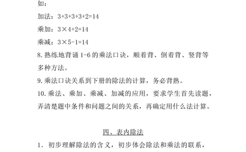 二（上）苏教数学知识点汇总预习_二年级上下册资料_小学二年级学习资料-25年更新版_2-03、小学二年级数学上册_2-3-1、复习、知识点、归纳汇总_苏教版