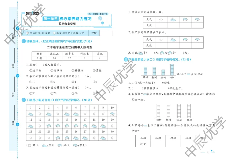 《黄冈名卷》数学2年级下册（RJ）_二年级上下册资料_小学二年级学习资料-25年更新版_2-04、小学二年级数学下册_2-4-2、练习题、作业、试题、试卷_人教版_电子册类