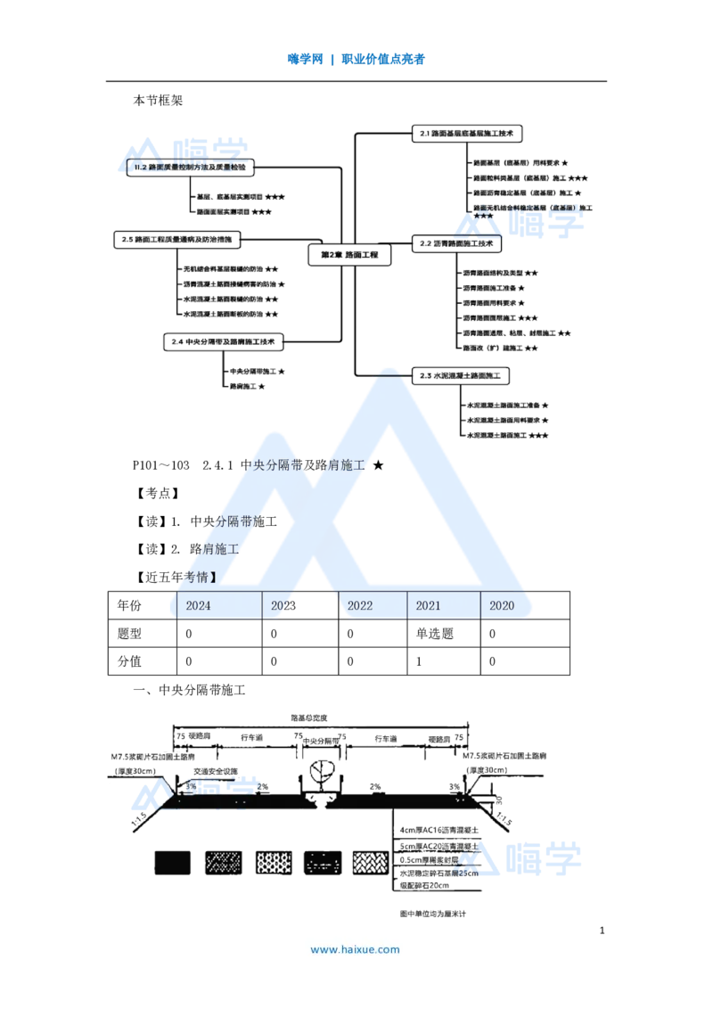 27.2025黄铃-3D实景通关-第一篇公路工程技术（26）中央分隔带及路肩施工和路面质量通病及防治措施_2026年一级建造师_2026年一建公路_2025年一建公路SVIP_讲义