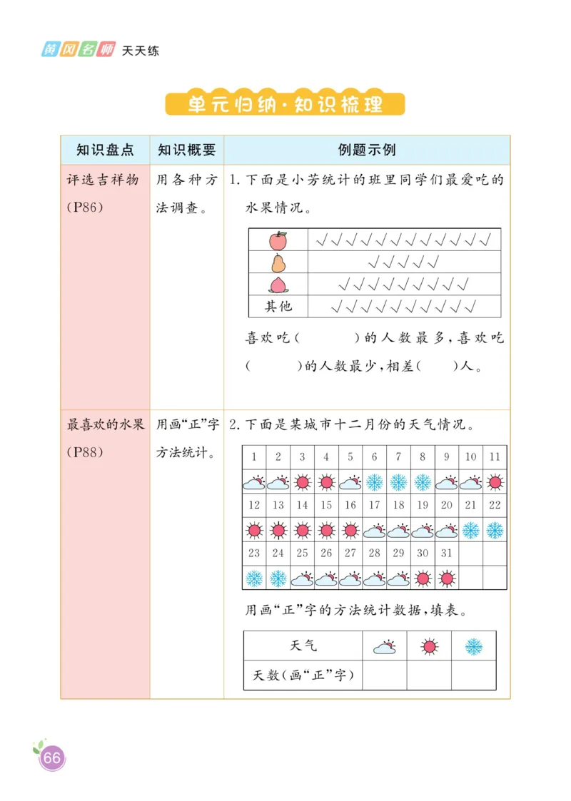《黄冈名师天天练》课时-数学2年级下册（BS）_二年级上下册资料_小学二年级学习资料-25年更新版_2-04、小学二年级数学下册_2-4-2、练习题、作业、试题、试卷_北师大版_电子册类