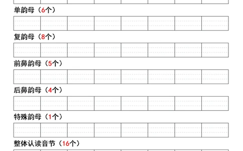 拼音默写_一年级上下册资料_一年级上册小红书同款资料_一年级上册资料