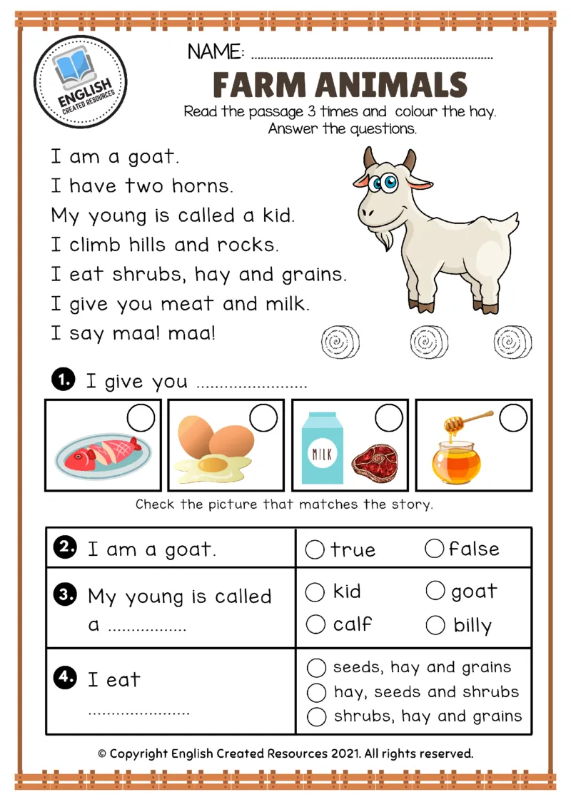 可爱农场动物作业纸_一年级上下册资料_小学一年级学习资料-25年更新版_1-00、幼小衔接_幼小衔接英语启蒙篇