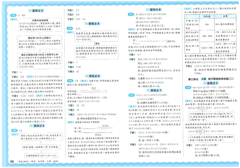 五上数学王朝霞培优100分_25秋小学语数英习题试卷_数学_人教版_25秋1-6年级人教版数学培优100分